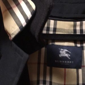 Burberry Black Overcoat